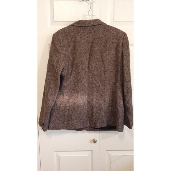 NWOT Chadwick's pink purple tweed academia wool blend button down blazer - Picture 2 of 5